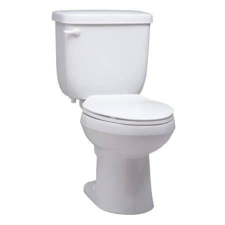 Proflo Jerritt 1.28 gpf Elongated Two Piece Toilet in White PROPFJRC412HEPWH